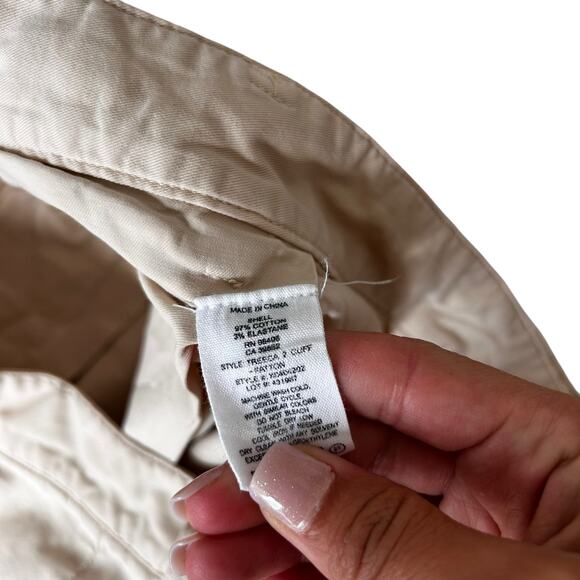 Theory Tan Chino Pants Sz 8 - Picture 3 of 5